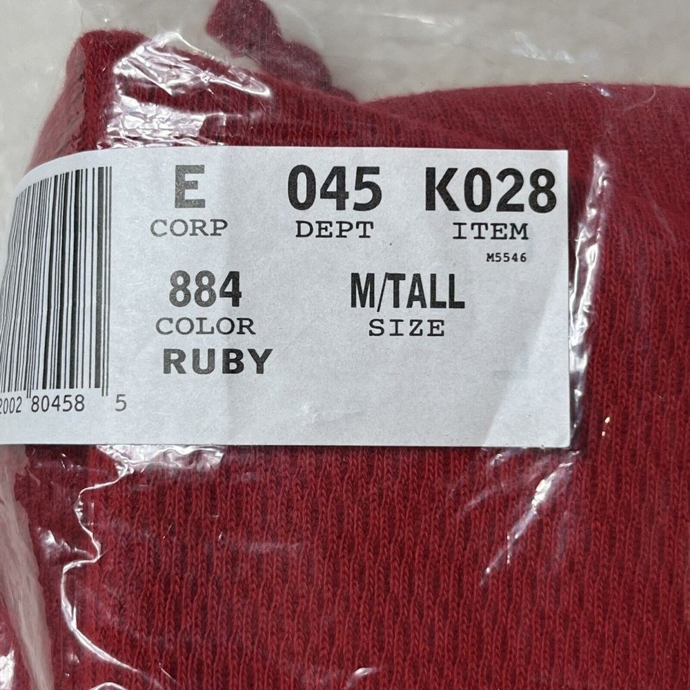 Vintage Eddie Bauer Women's Cotton One Piece Base layer Pajamas Medium Tall Red - Picture 9 of 9